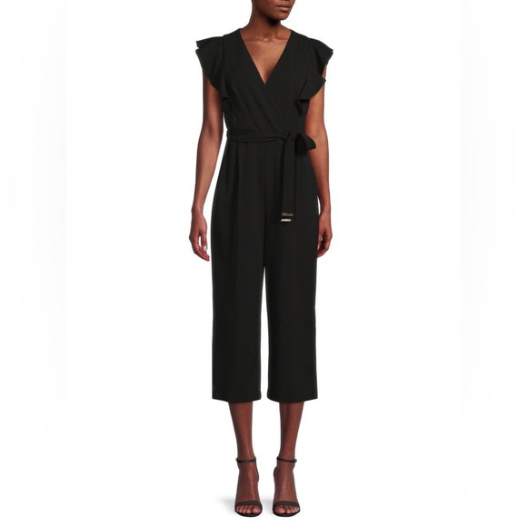 Tommy Hilfiger Pants - Tommy Hilfiger
Women's Blue Surplice Neckline Jumpsuit